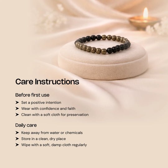 Vijay Lakshmi Pyrite Lava Money Magnet Bracelet - Gemsinvite  