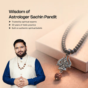 
                    
                      Authentic Karungali Mala with Rudraksha and Trishul - Gemsinvite  
                    
                  