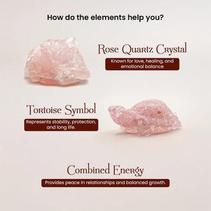 Rose Quartz Tortoise (Kachhua)