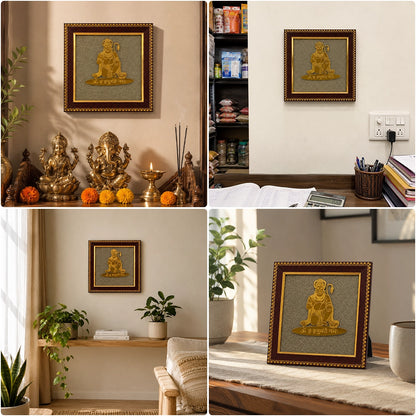 Hanuman Ji Pyrite Frame
