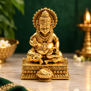 Brass Lord Kuber Statue
