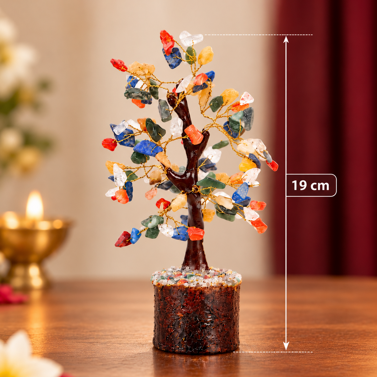 7 Chakra Gemstone Crystal Tree