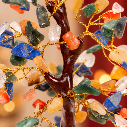 7 Chakra Gemstone Crystal Tree