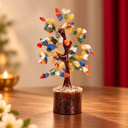 7 Chakra Gemstone Crystal Tree