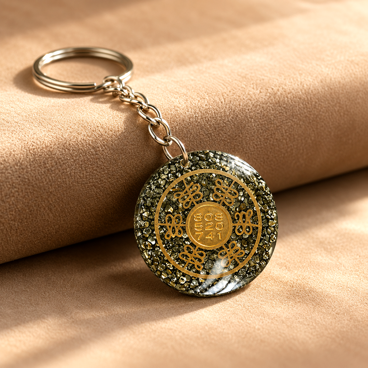 Tibetan Om Mani Padme Hum Keychain