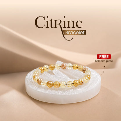 Citrine Bracelet – Natural Citrine Crystal Bracelet