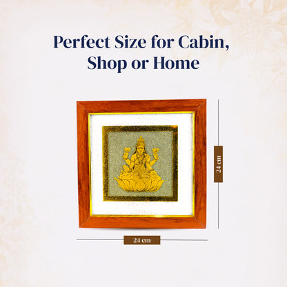 Goddess Lakshmi ji on Raw Pyrite Frame - Gemsinvite