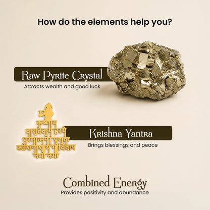 Krishna Yantra Pyrite Frame