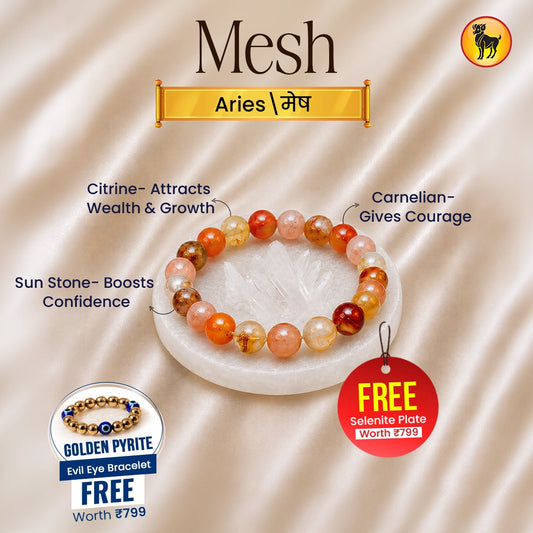 Aries (Mesh Rashi) Maha Dhanyog Bracelet