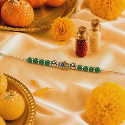 Green Glow Raksha Rakhi